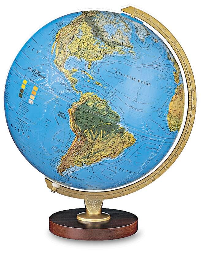 Replogle Livingston Physical/Political Globe, Item Number 1015090